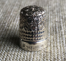 Silver thimble hallmarked for sale  TUNBRIDGE WELLS