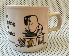 Vintage snoopy mug for sale  PEACEHAVEN