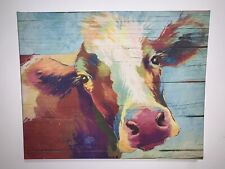 Canvas cow print for sale  Corbin