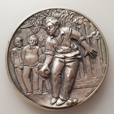 Silvered medal petanque d'occasion  Expédié en Belgium