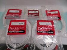 Lot of Five, Pass & Seymour 15 ft CAT 5e Patch Cables, PSPC5B15, used for sale  Shipping to South Africa