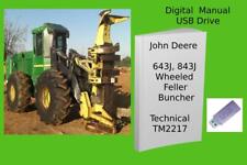 John Deere 643J and 843J Wheeled Feller Buncher Technical Repair Manual See Desc for sale  Shipping to South Africa