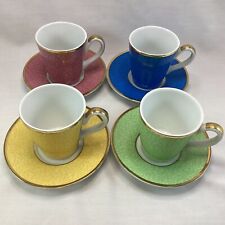 Set Of 4 Royal Worcester Queens 80th Celebration Cups & Saucers (2D) MO#8765 for sale  Shipping to South Africa