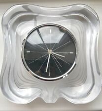 Daum glass clock for sale  HORSHAM