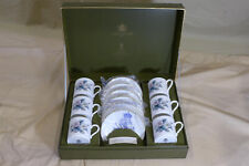 Royal Worcester 1976 Fine Bone China DEMITASSE TAZA Y PLATILLO CONJUNTO PARA 6 - en estuche segunda mano  Embacar hacia Argentina