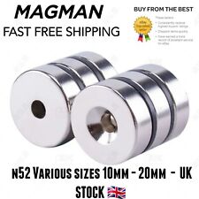 N52 magnets countersunk for sale  MELKSHAM