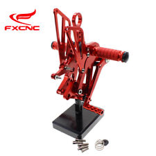 For BMW S1000RR/HP4 2009 2010-2014 CNC Adjustable Footpegs Rearset Footrest Red for sale  Shipping to South Africa