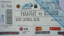 Usado, BOLETO Copa América 3.7.2011 Paraguay - Ecuador en Santa Fe segunda mano  Embacar hacia Argentina