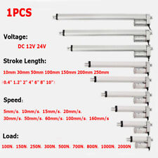 Actuador lineal eléctrico de 0,4""-10"" CC 12V 24V 100N-2000N elevación motor de alta resistencia x1 segunda mano  Embacar hacia Argentina