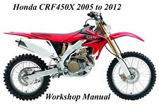 HONDA CRF450X 2005 to 2012 WORKSHOP MANUAL - PDF Files for sale  Shipping to South Africa