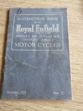 Royal enfield instruction for sale  LEICESTER