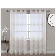 Sheer curtains leaf for sale  Shipping to Ireland