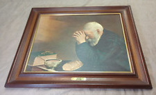 Used, Grace Old Man Praying Picture Wood Framed Eric Enstrom Turner Accs. 25.5X21.5" for sale  Shipping to South Africa