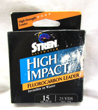 Fluorocarbon Leader Line High Impact Clear 15lb, 25 yds Saltwater STREN F67 for sale  Shipping to South Africa
