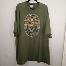 Camiseta Harley Davidson 2013 Oklahoma Tornado Verde Tamanho 4XL comprar usado  Enviando para Brazil