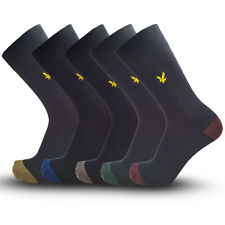 Meias masculinas Lyle & Scott Graham pacote com 5 pares 7-11 mistura de algodão preto multicolorido comprar usado  Enviando para Brazil