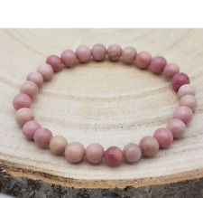 Bracelet perles rhodonite d'occasion  Bordeaux-