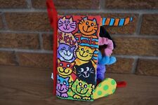 LIVRO DE PELÚCIA BEBÊ Little Jellycat KITTY Tails tecido macio enrugado brinquedo animal comprar usado  Enviando para Brazil