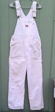 Dickies Men 30x30 Bib Overalls Painter White Carpenter Stained Workwear Thrashed for sale  Shipping to South Africa