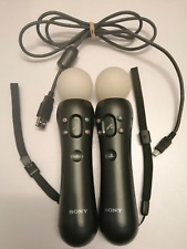 Official Sony PS3 / PS4 Playstation Move Motion Wireless Controllers Twin Set for sale  Shipping to South Africa