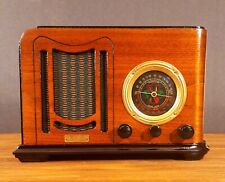 Rádio tubo antigo de madeira Lionel vintage - tampo de mesa Art Deco restaurado funcionando comprar usado  Enviando para Brazil