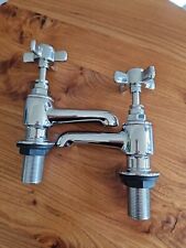 Pair Traditional 1928 Bath Taps Chrome Plated for sale  Shipping to South Africa
