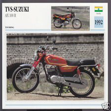 TVS-Suzuki AX 1992 100cc R (98cc) India-Japón motocicleta tarjeta de información especificaciones fotográficas segunda mano  Embacar hacia Argentina