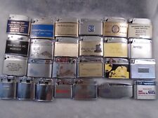 Vintage Lot of 25 flat advertising lighters GREAT VARIETY! NO ZIPPOS Lot#1 for sale  Shipping to South Africa