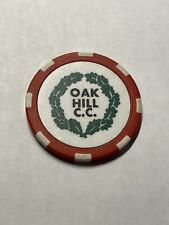 Oak Hill Country Club Double-Sided Poker Chip Golf Marker - Rochester, New York for sale  Shipping to South Africa