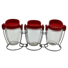 Conjunto de contêineres vintage Condiment, 3 peças, em rack de exibição suspenso comprar usado  Enviando para Brazil