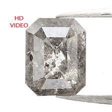 Diamante natural suelto corte esmeralda de 0,89 quilates 6,00 mm diamante sal y pimienta QL020 segunda mano  Embacar hacia Argentina
