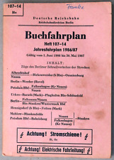 Reichsbahn buchfahrplan heft gebraucht kaufen  Mittweida