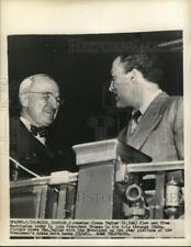1950 Press Photo Sen. Glenn Taylor & President Truman na plataforma traseira do trem. comprar usado  Enviando para Brazil