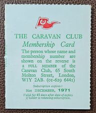 1971 caravan club for sale  HASTINGS