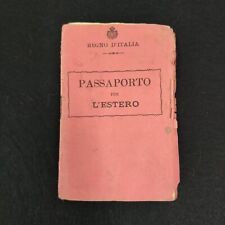 Passaporto regno italia usato  Bologna