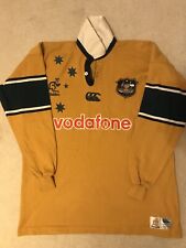 Australia Wallabies Original Vodafone 2000 - 2002 Rugby Canterbury Jersey XL, used for sale  Shipping to South Africa