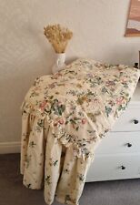 Dorma V&A Double Quilted Bedspread Valance Floral Cottage Country Lace for sale  Shipping to South Africa