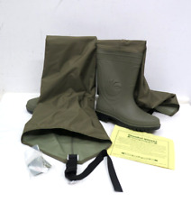 Snowbee Fishing Hip Waders Cleated Sole Size UK 7/41 PVC Waterproof Green Boxed for sale  Shipping to South Africa