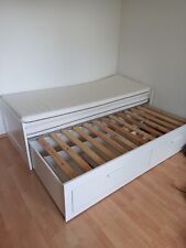 Bett ausziehbar weiß gebraucht kaufen  Frankfurt