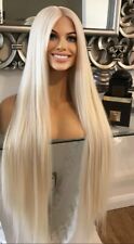 Blonde Lace Front Wig  KIM K Lace Front Luxury Hair Transparent Lace Bleach Blon for sale  Shipping to South Africa
