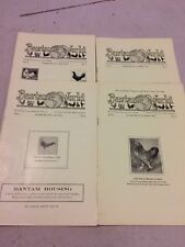 ANTIQUE BANTAM WORLD MAGAZINE ROOSTER CHICKEN EGGS  VOLUME4  4 ISSUES 1933 for sale  Shipping to United Kingdom
