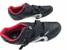 Peloton Mens Size 46 US 12 Cycling Spin Bike Shoes Black White Red, used for sale  Shipping to South Africa