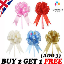 Used, Large Pull Bows 50mm Wedding Car Gift Wrap Party Florist Poly Ribbon for sale  Shipping to South Africa