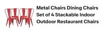 Metal chairs dining for sale  New Haven