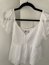 Hollister white top for sale  DERBY
