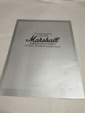 Used, MARSHALL  AMPLIFIERS JUBILEE BASS SERIES ADVERT A4 PULL OUT SILVER  #31 F21 for sale  Shipping to Canada