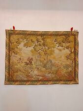 Vintage Beautiful French Aubusson Style Decorative Tapestry Wall Hanging for sale  Shipping to South Africa