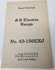 Fogões A-B 43-156EXJ lista de peças de reparo diagrama esquemático 1950 Detroit comprar usado  Enviando para Brazil