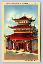 Usado, Cartão postal antigo San Francisco CA-Califórnia, troca telefônica chinesa comprar usado  Enviando para Brazil
