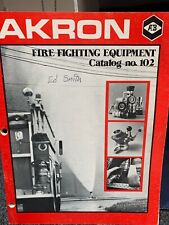 Catálogo de equipos de extinción de incendios de latón Akron de la década de 1970 no. 102 electrodomésticos con boquillas segunda mano  Embacar hacia Argentina